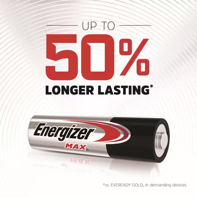 Max Alkaline AA Batteries, Double a Batteries ( 48 -Pack)