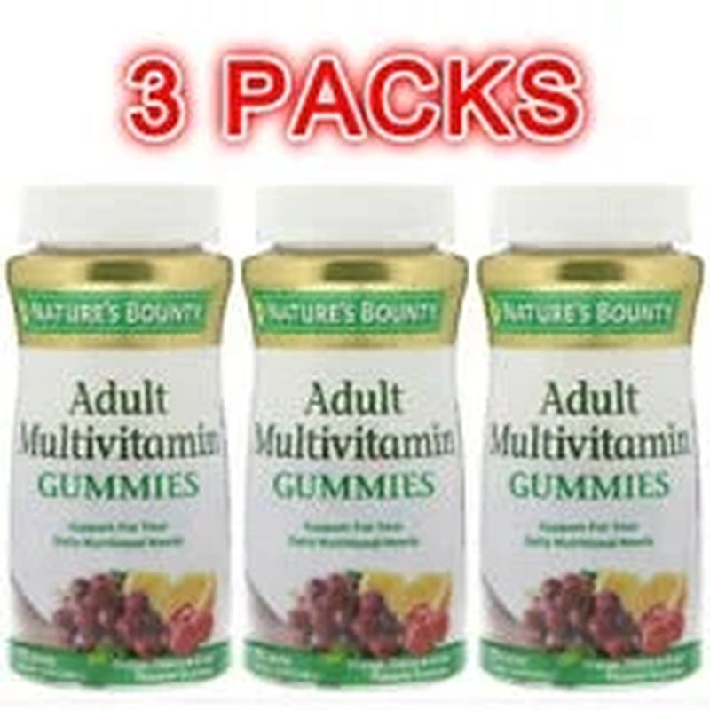 Adult Multivitamin Gummies 75 Each (Pack of 3)