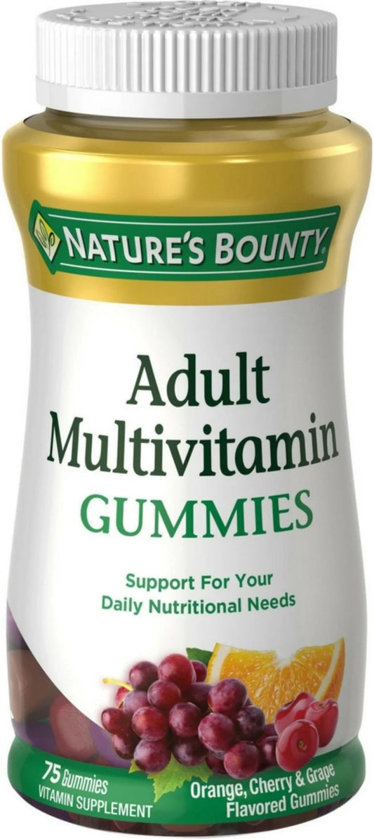 Adult Multivitamin Gummies 75 Each (Pack of 3)